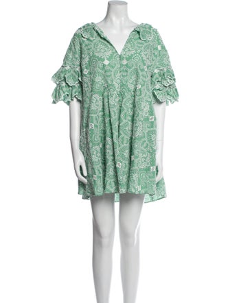 Maje Printed Mini Dress