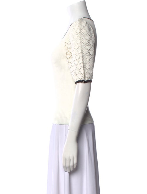 Maje Scoop Neck Short Sleeve Top