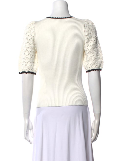 Maje Scoop Neck Short Sleeve Top