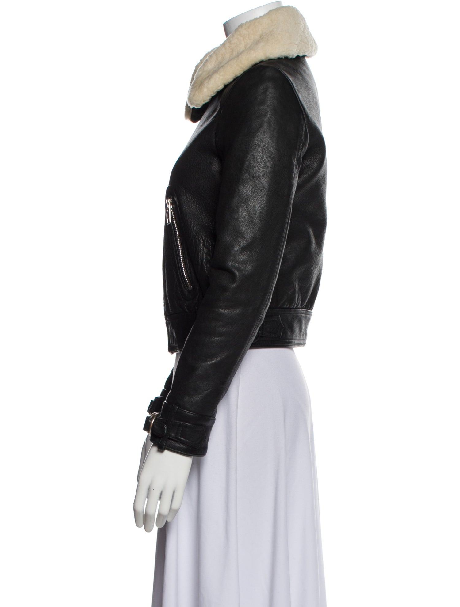 Maje Leather Biker Jacket