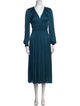 Maje V-Neck Midi Length Dress