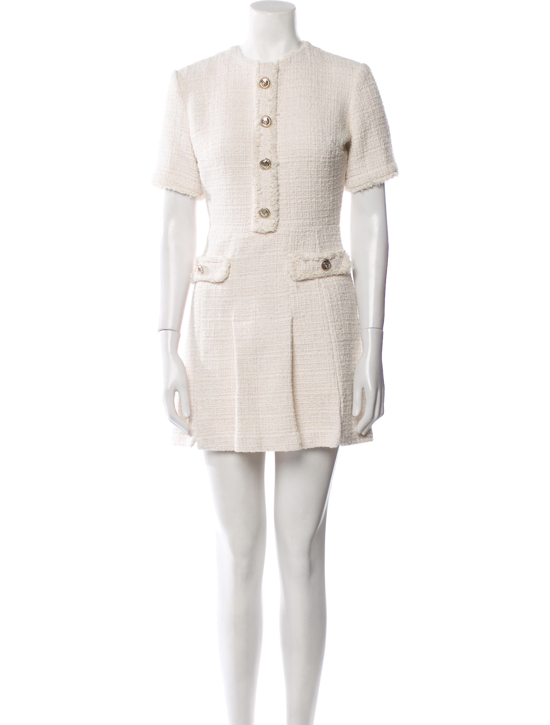 Maje Crew Neck Mini Dress