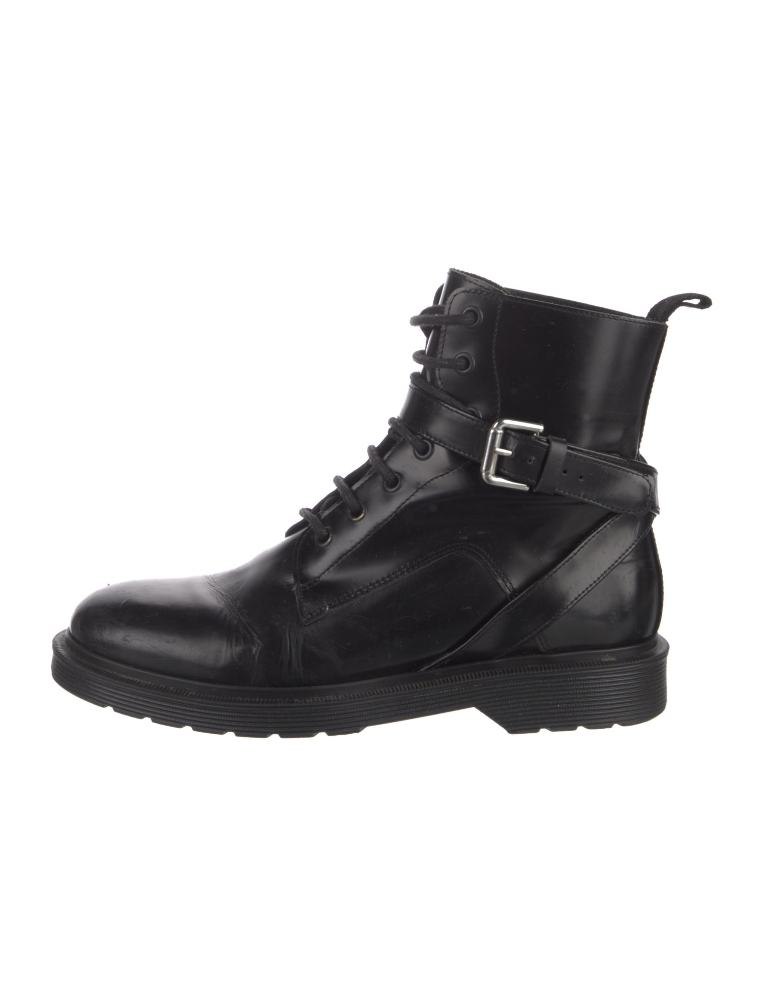 Maje Leather Combat Boots