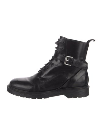 Maje Leather Combat Boots