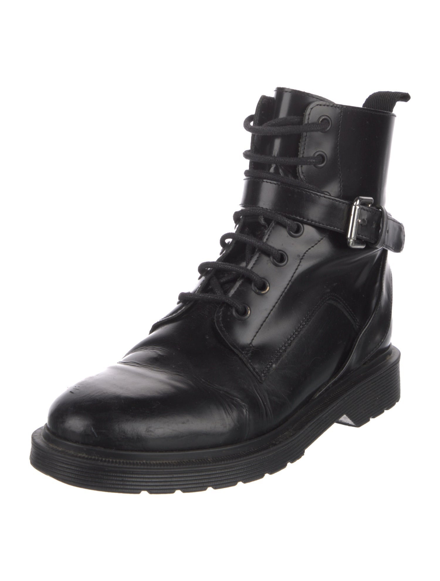 Maje Leather Combat Boots