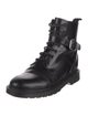 Maje Leather Combat Boots