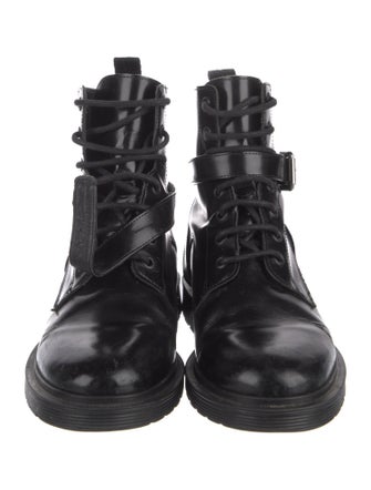 Maje Leather Combat Boots