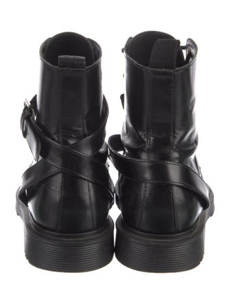 Maje Leather Combat Boots