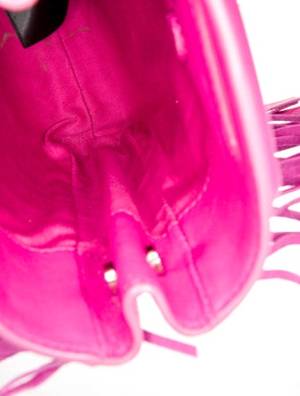 Maje Embossed Leather Top Handle Bag