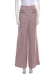 Maje Tweed Pattern Wide Leg Pants