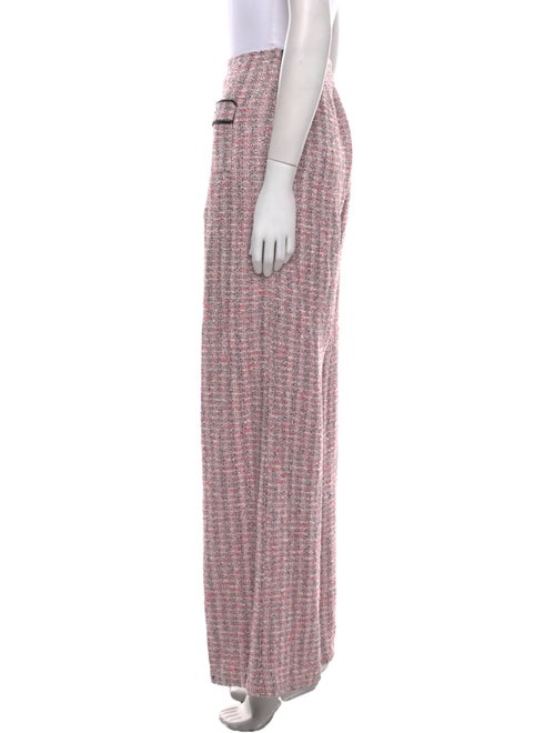 Maje Tweed Pattern Wide Leg Pants