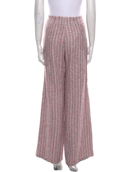 Maje Tweed Pattern Wide Leg Pants