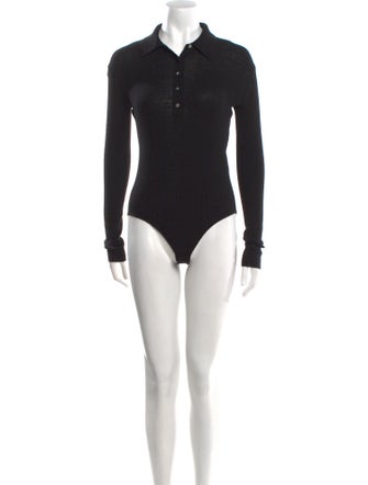 Maje Wool Long Sleeve Bodysuit
