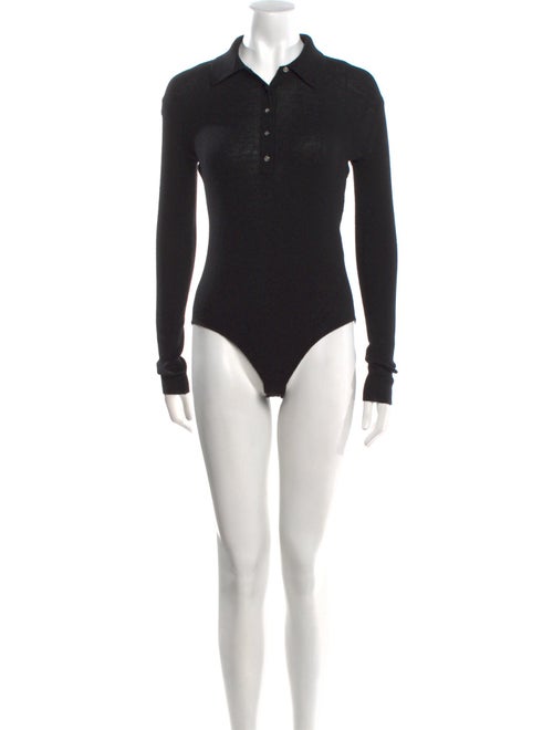 Maje Wool Long Sleeve Bodysuit