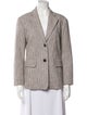 Maje Houndstooth Print Blazer