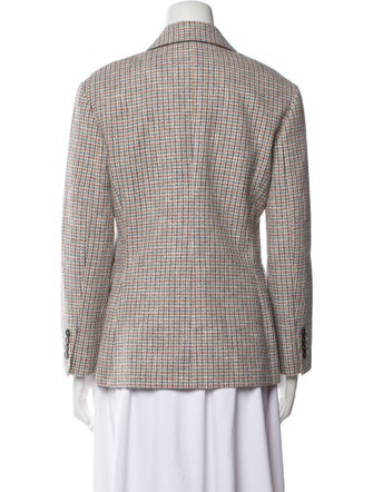 Maje Houndstooth Print Blazer