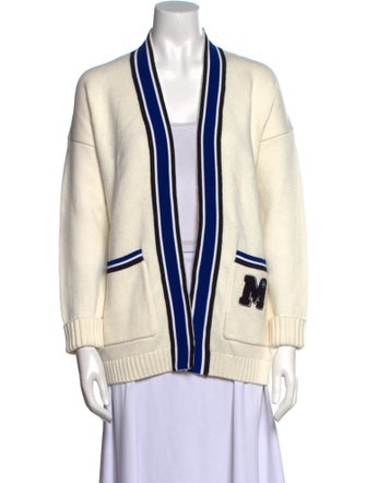 Maje Striped Open Front Sweater