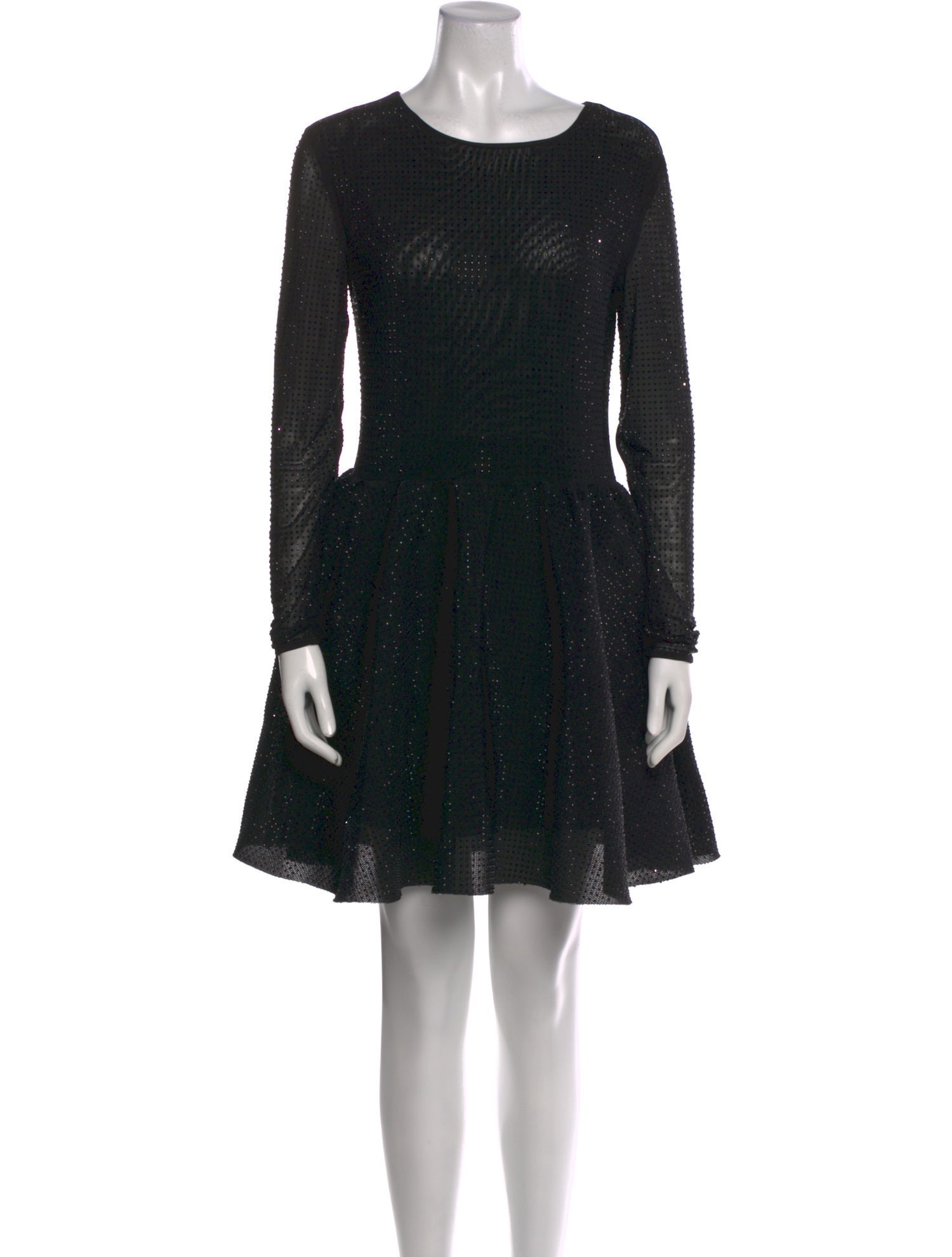 Maje Scoop Neck Mini Dress