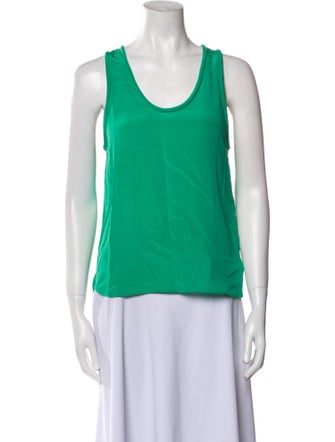 Maje Silk Scoop Neck Top