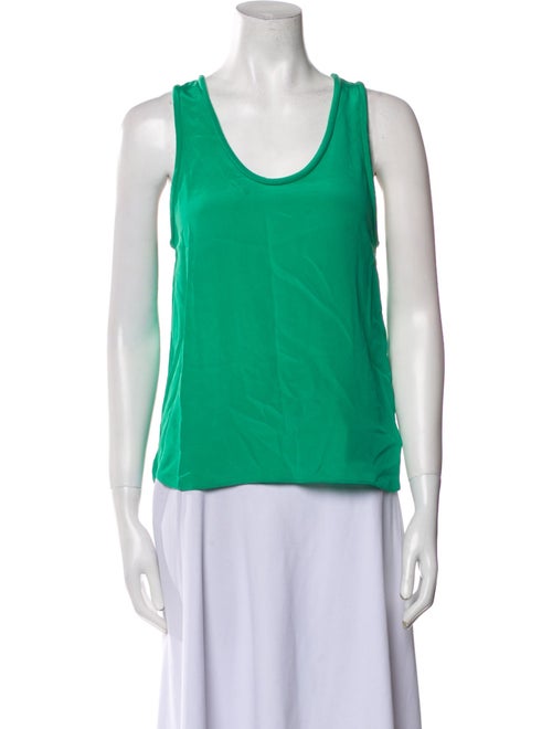 Maje Silk Scoop Neck Top