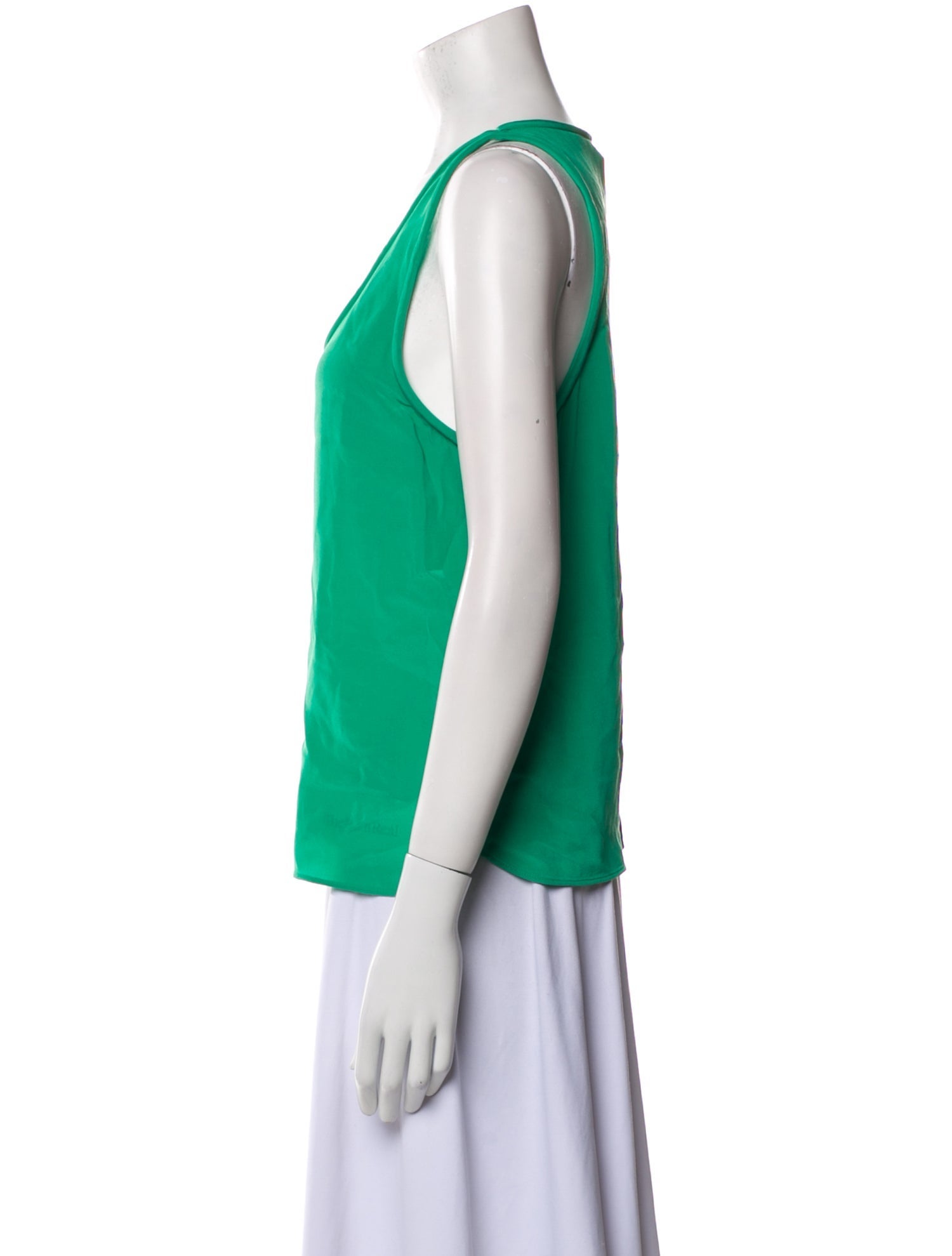 Maje Silk Scoop Neck Top