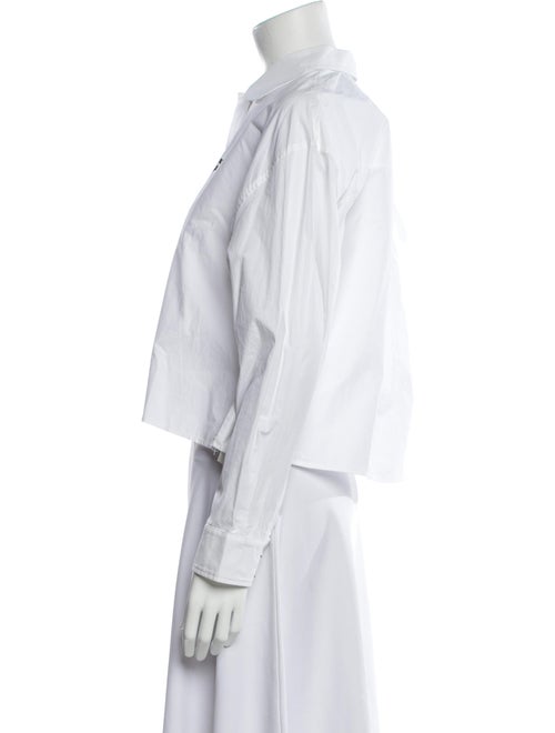 Maje Long Sleeve Button-Up Top