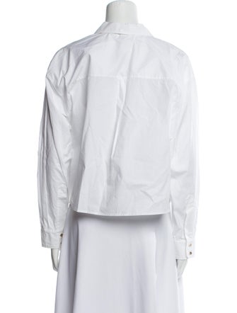 Maje Long Sleeve Button-Up Top