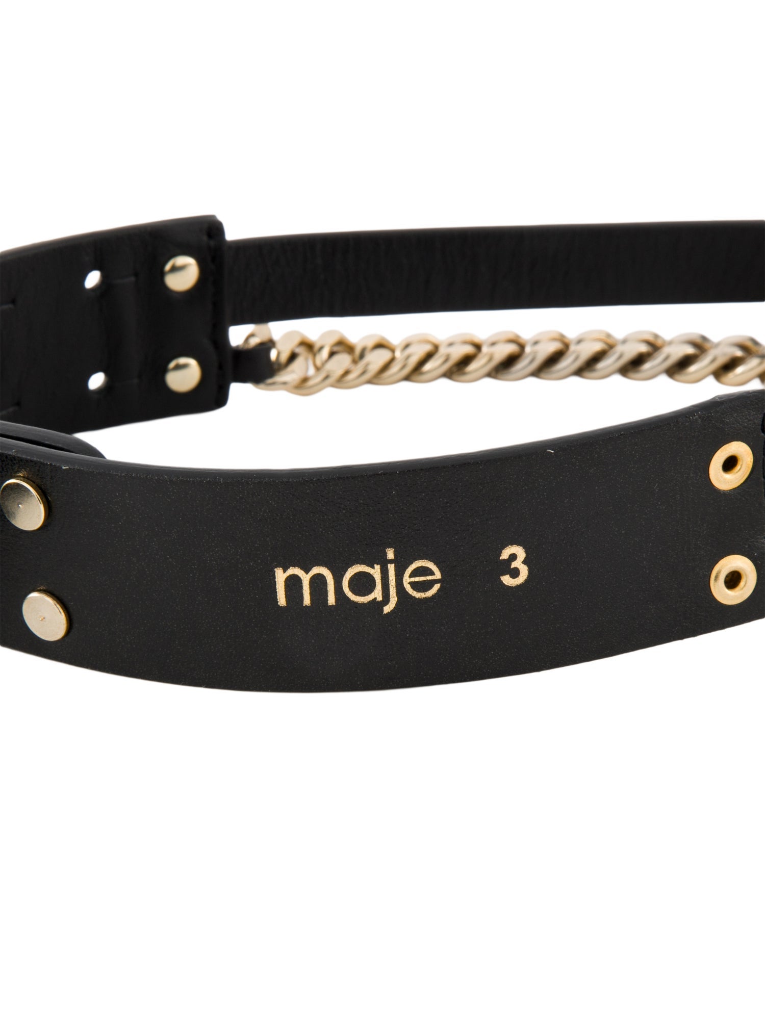 Maje Skinny Leather Waist Belt w/ Tags