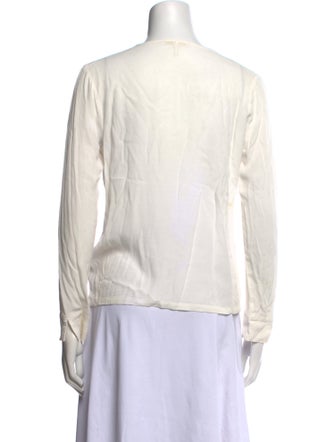 Maje V-Neck Long Sleeve Blouse