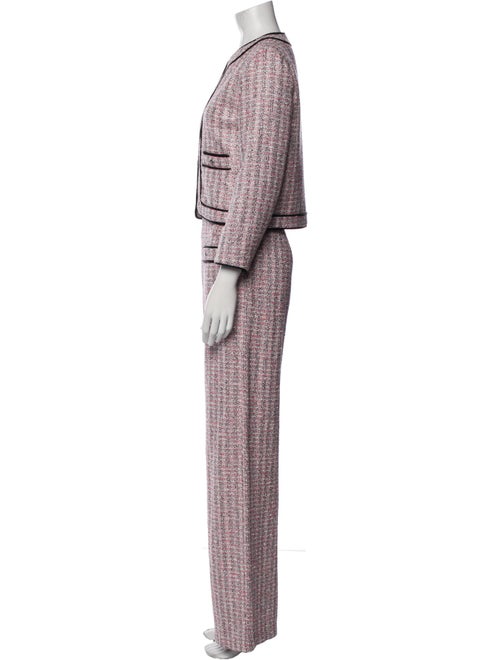 Maje Tweed Pattern Pant Set