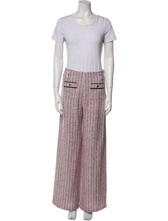 Maje Tweed Pattern Pant Set