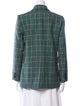 Maje Plaid Print Blazer