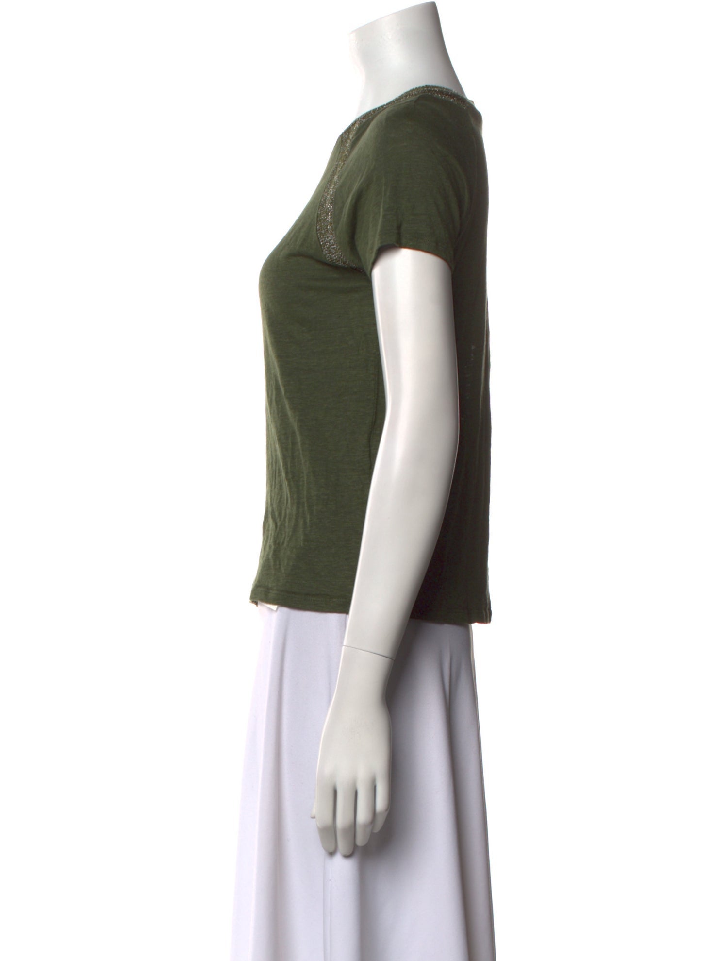 Maje Crew Neck Short Sleeve T-Shirt