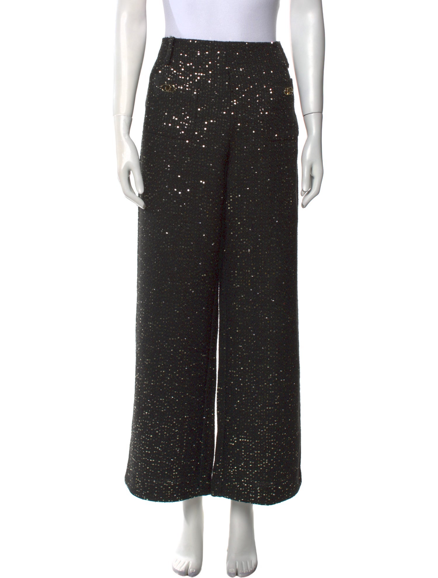 Maje Printed Wide Leg Pants