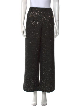 Maje Printed Wide Leg Pants