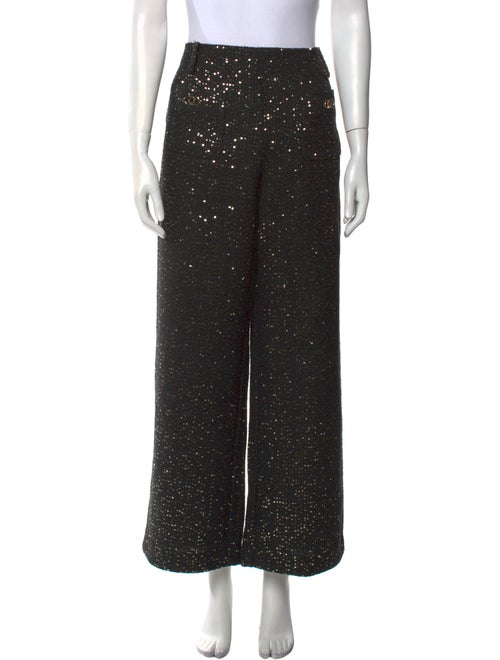 Maje Printed Wide Leg Pants