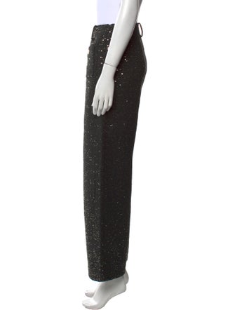 Maje Printed Wide Leg Pants