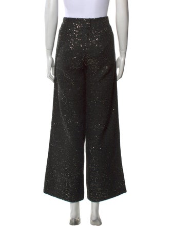Maje Printed Wide Leg Pants