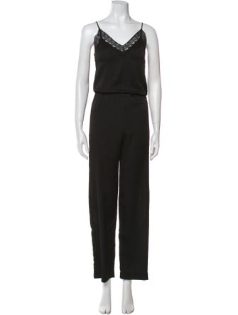 Maje V-Neck Jumpsuit