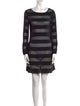 Maje Striped Mini Dress