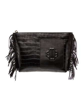 Maje Leather Clutch
