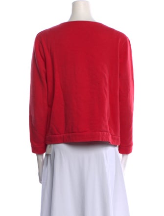 Maje Graphic Print Crew Neck Sweatshirt