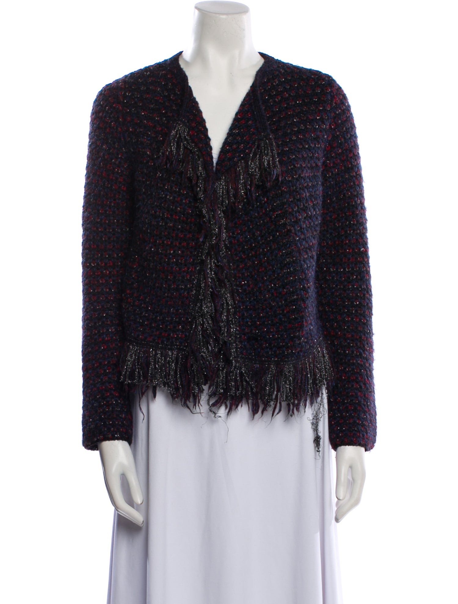 Maje Tweed Pattern Evening Jacket