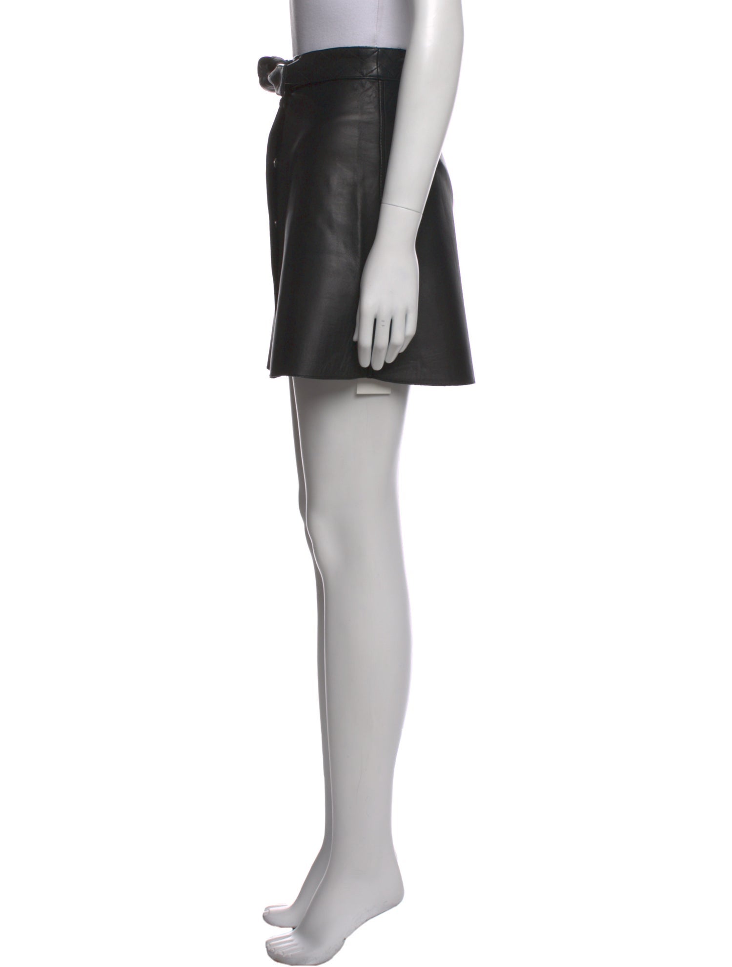 Maje Leather Mini Skirt