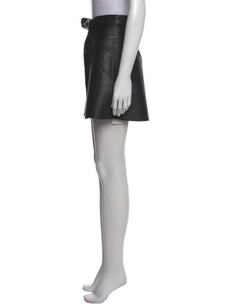 Maje Leather Mini Skirt