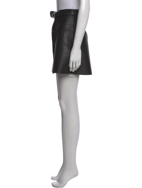 Maje Leather Mini Skirt