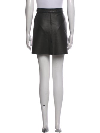 Maje Leather Mini Skirt