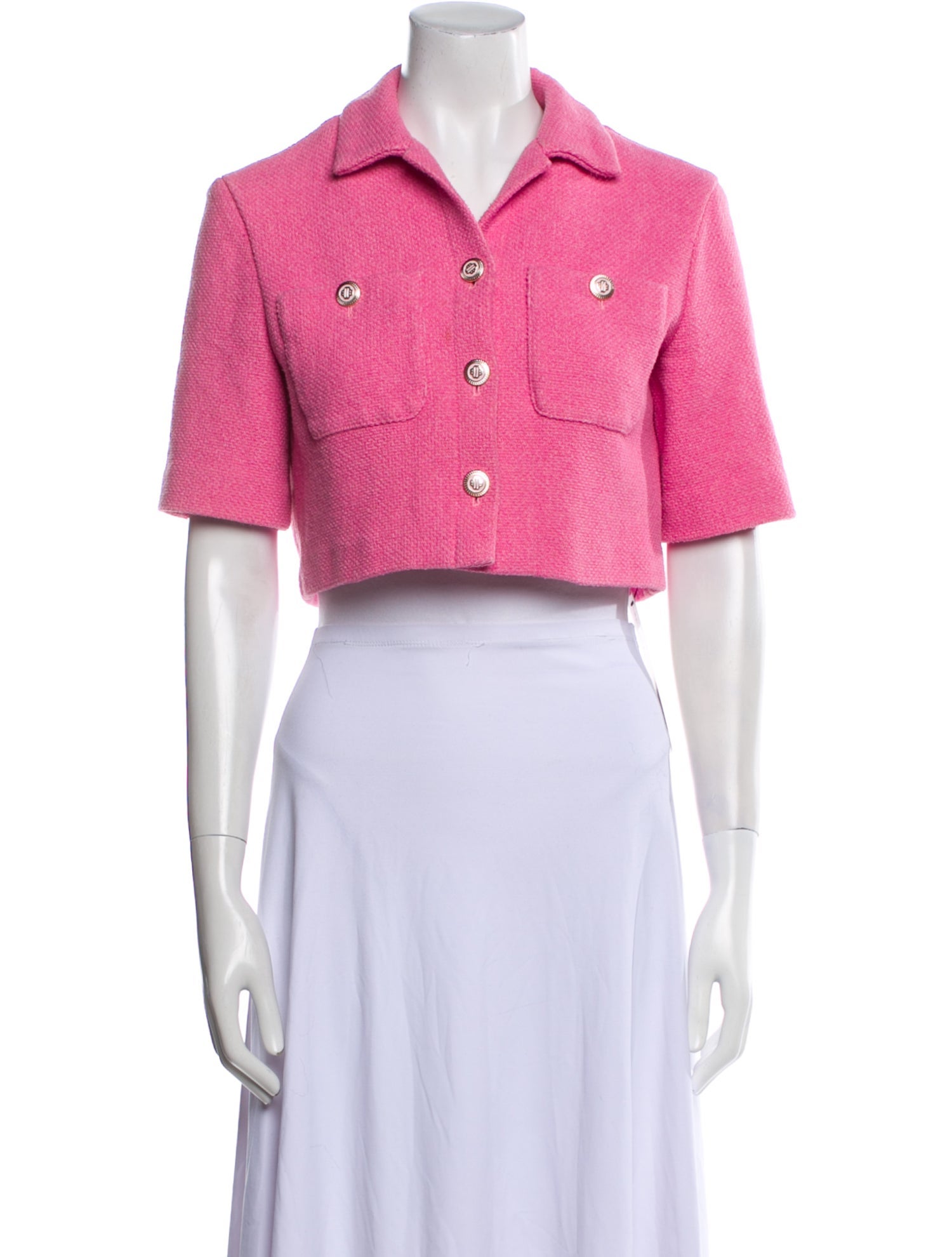 Maje Tweed Pattern Bolero