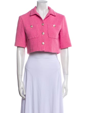 Maje Tweed Pattern Bolero