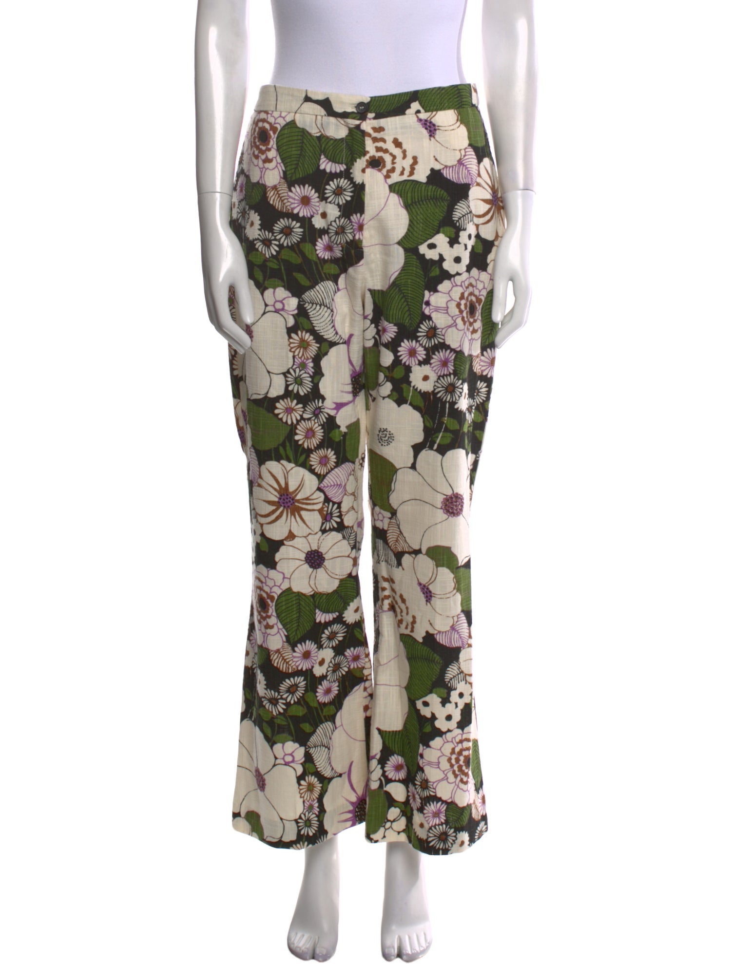 Maje Floral Print Wide Leg Pants w/ Tags